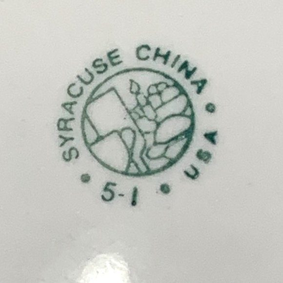 Syracuse China Strawberry Hill Cup Saucer Set of 2 Restaurant Ware Vintage USA - Picture 8 of 8